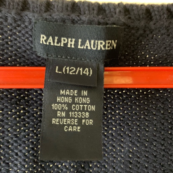 Classic Cable Knit Vest for Girls by RL - Picture 3 of 3